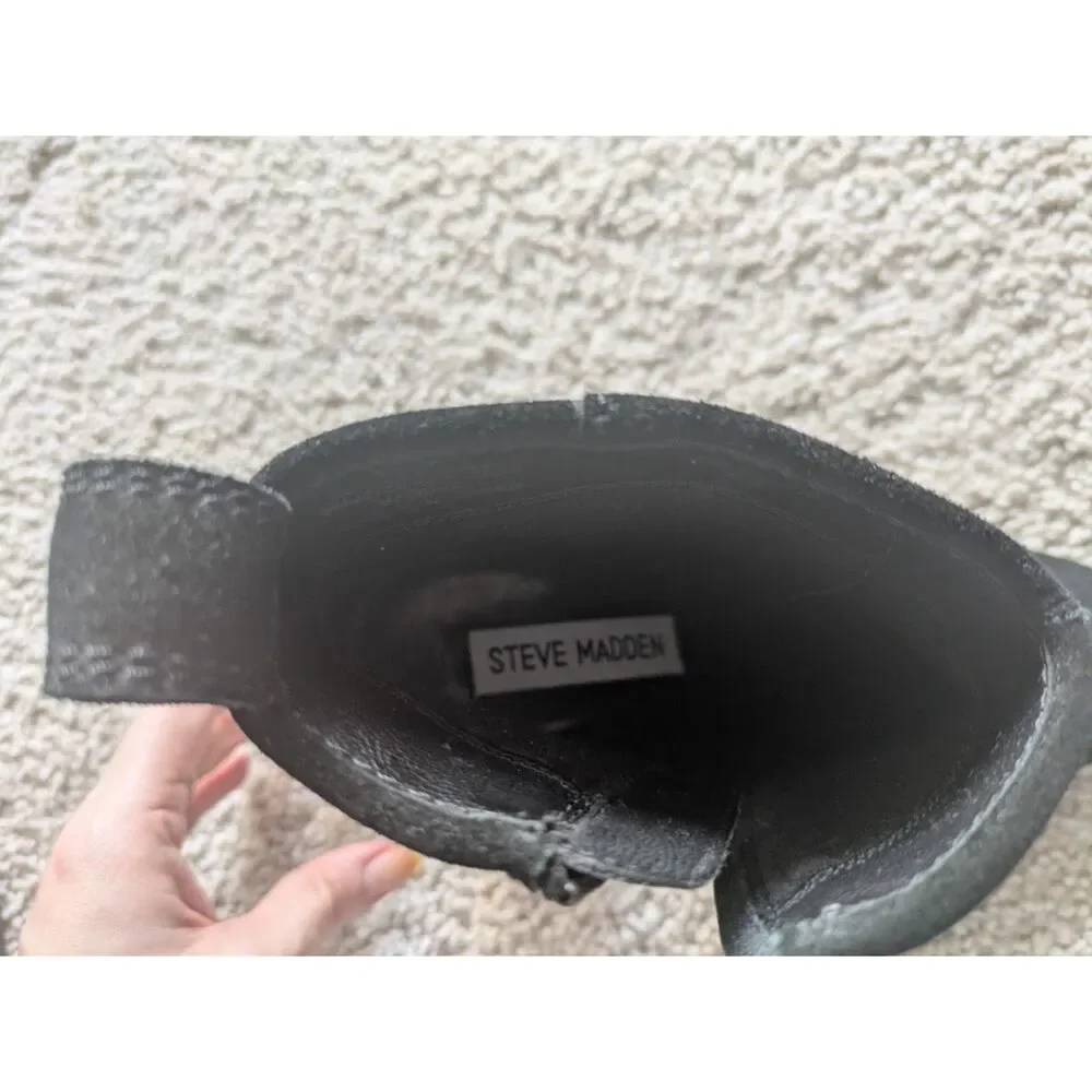Steve Madden black leather